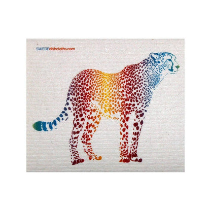 Swedish Dishcloth Colorful Cheetah