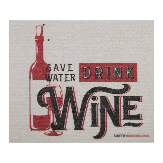 Swedish Dishcloth Save Water Drink Wine