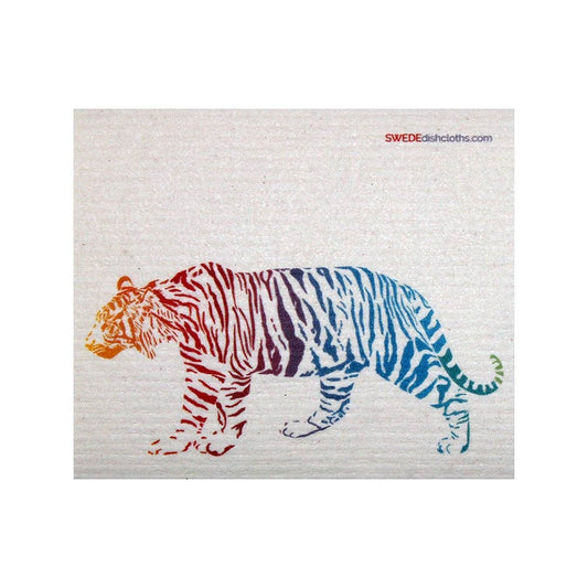 Swedish Dishcloth Colorful Tiger